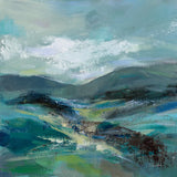 Turquoise Slopes I by Silvia Vassileva. SKU 78735a. Archival Giclee Fine art print for wall decor.