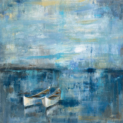 Two Boats by Silvia Vassileva. SKU 11955a. Archival Giclee Fine art print for wall decor.