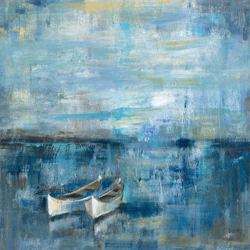 Two Boats by Silvia Vassileva. SKU 11955a. Archival Giclee Fine art print for wall decor.
