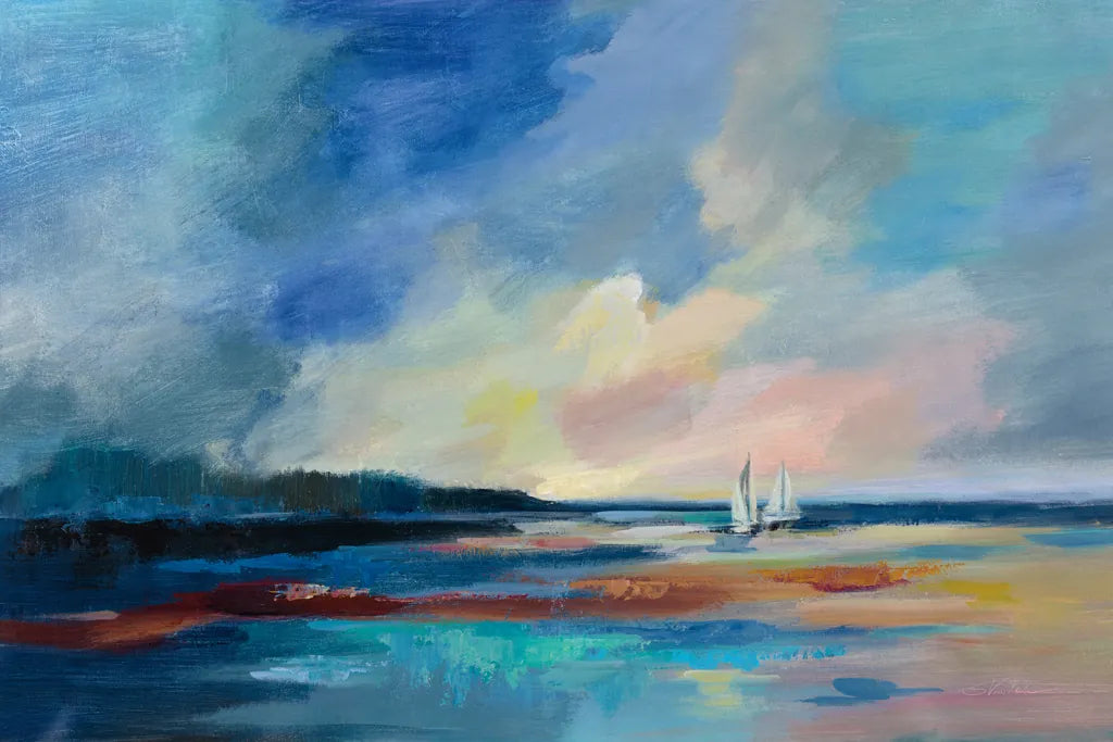 Ultramarine Sea and Sky Crop by Silvia Vassileva. SKU 59954i. Archival Giclee Fine art print for wall decor.