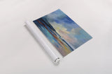 Ultramarine Sea and Sky Crop by Silvia Vassileva. shown as a rolled paper print. Available as archival giclee rolled canvas, fine art paper, or poster print. SKU 59954i.