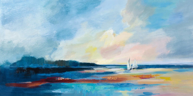 Ultramarine Sea and Sky Light Crop by Silvia Vassileva