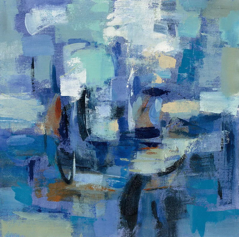 Ultramarine Waves II by Silvia Vassileva. SKU 24575a. Archival Giclee Fine art print for wall decor.