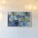 Ultramarine Waves III by Silvia Vassileva. shown as a paper print in a white frame. Available as a archival giclee rolled canvas, fine art paper, or poster print. SKU 24576i.