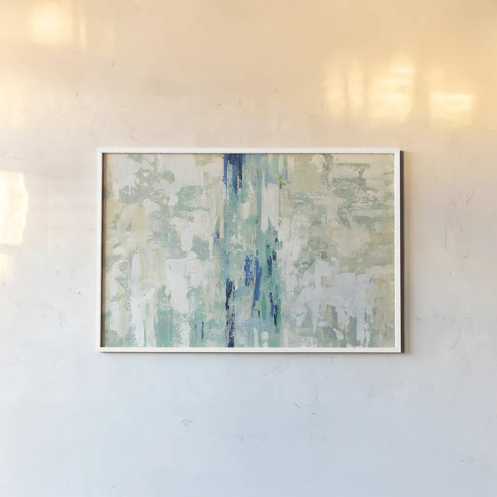 Underwater Reflections by Silvia Vassileva. shown as a paper print in a white frame. Available as a archival giclee rolled canvas, fine art paper, or poster print. SKU 27119i.