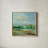 Unexpected Clouds II by Silvia Vassileva. Shown in a natural wood glass frame for a timeless modern aesthetic. Available as an archival giclee rolled canvas, fine art paper, or poster print. SKU 34104a.