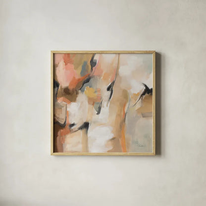 Uphill by Silvia Vassileva. Shown in a natural wood glass frame for a timeless modern aesthetic. Available as an archival giclee rolled canvas, fine art paper, or poster print. SKU 89039a.