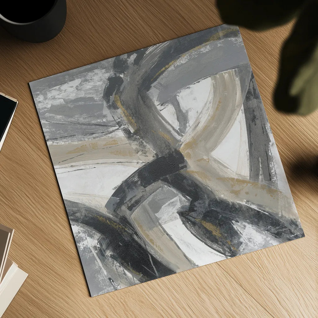 Urban Graffiti II Neutral by Silvia Vassileva. Shown as a detailed flat fine art print, highlighting archival giclee quality. Available as an archival giclee rolled canvas, fine art paper, or poster print. SKU 68064a.