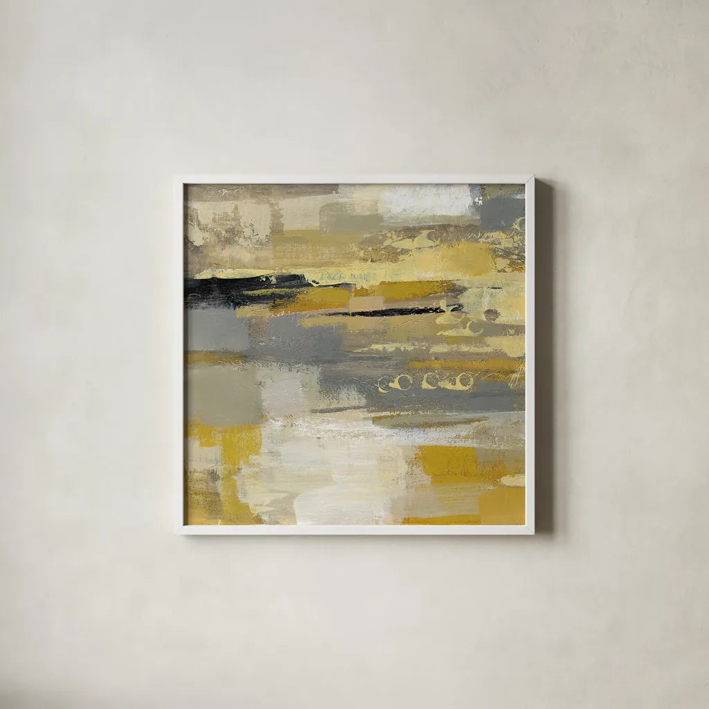 Urban Walkway II by Silvia Vassileva. Shown in a crisp white glass frame for a clean and minimalist style. Available as an archival giclee rolled canvas, fine art paper, or poster print. SKU 21597a.