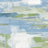 Urban Walkway II Blue and Green by Silvia Vassileva. SKU 23628a. Archival Giclee Fine art print for wall decor.