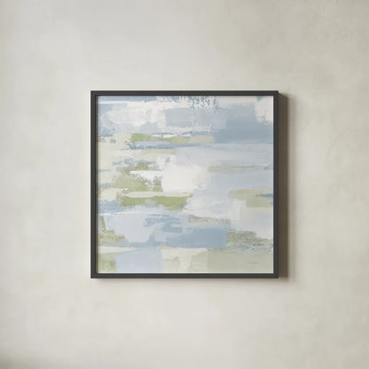 Urban Walkway III Bleached by Silvia Vassileva. Shown in a sleek black glass frame for a contemporary gallery look. Available as an archival giclee rolled canvas, fine art paper, or poster print. SKU 60292a.