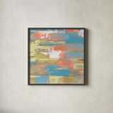 Urban Walkway III Bright by Silvia Vassileva. Shown in a sleek black glass frame for a contemporary gallery look. Available as an archival giclee rolled canvas, fine art paper, or poster print. SKU 33625a.