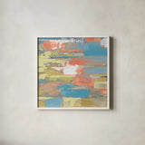 Urban Walkway III Bright by Silvia Vassileva. Shown in a crisp white glass frame for a clean and minimalist style. Available as an archival giclee rolled canvas, fine art paper, or poster print. SKU 33625a.