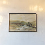 Valley River by Silvia Vassileva. shown as a paper print in a black flame. Available as a archival giclee rolled canvas, fine art paper, or poster print. SKU 97925i.