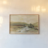 Valley River by Silvia Vassileva. shown as a paper print in a natural frame. Available as a archival giclee rolled canvas, fine art paper, or poster print. SKU 97925i.