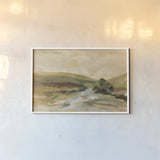 Valley River by Silvia Vassileva. shown as a paper print in a white frame. Available as a archival giclee rolled canvas, fine art paper, or poster print. SKU 97925i.