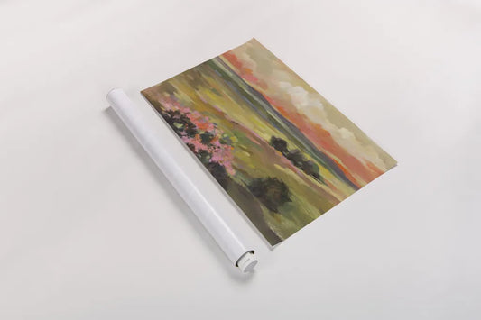 Valley View by Silvia Vassileva. shown as a rolled paper print. Available as archival giclee rolled canvas, fine art paper, or poster print. SKU 97921i.