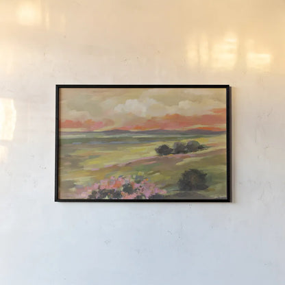 Valley View by Silvia Vassileva. shown as a paper print in a black flame. Available as a archival giclee rolled canvas, fine art paper, or poster print. SKU 97921i.