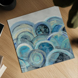 Variation Blue Grey III by Silvia Vassileva. Shown as a detailed flat fine art print, highlighting archival giclee quality. Available as an archival giclee rolled canvas, fine art paper, or poster print. SKU 35715a.