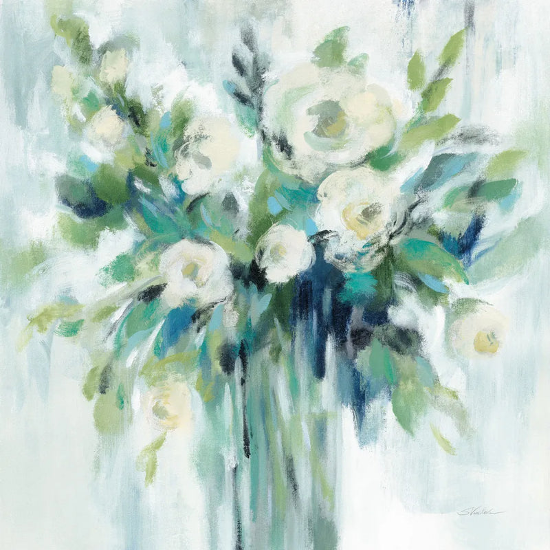 Vase of Flowers Light by Silvia Vassileva. SKU 59686a. Archival Giclee Fine art print for wall decor.