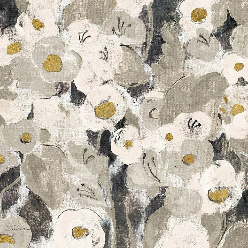 Velvety Florals Neutral III by Silvia Vassileva. SKU 23592a. Archival Giclee Fine art print for wall decor.