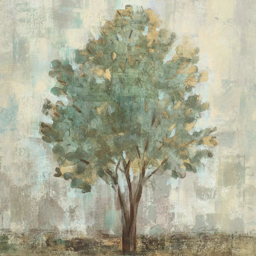 Verdi Trees II Light Green Crop by Silvia Vassileva. SKU 43772a. Archival Giclee Fine art print for wall decor.