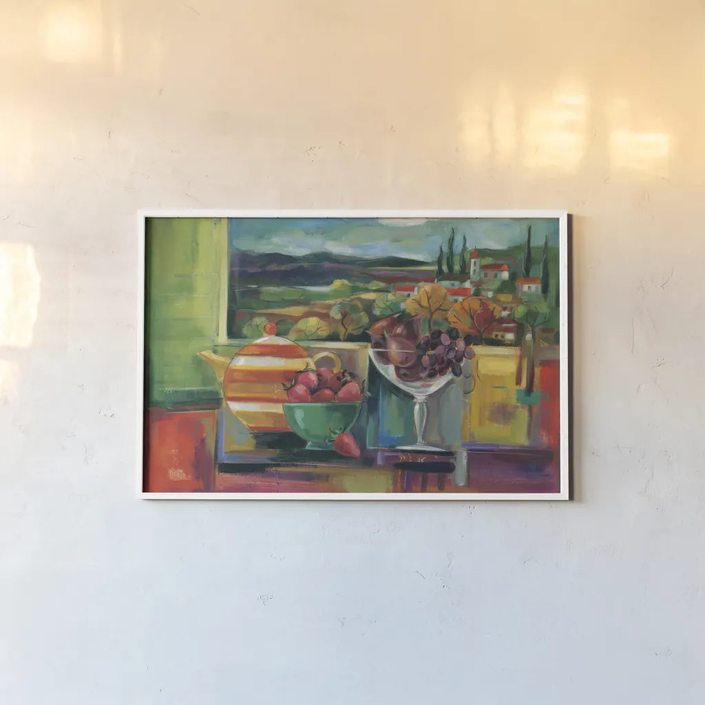 View Through the Window Crop by Silvia Vassileva. shown as a paper print in a white frame. Available as a archival giclee rolled canvas, fine art paper, or poster print. SKU 36702i.