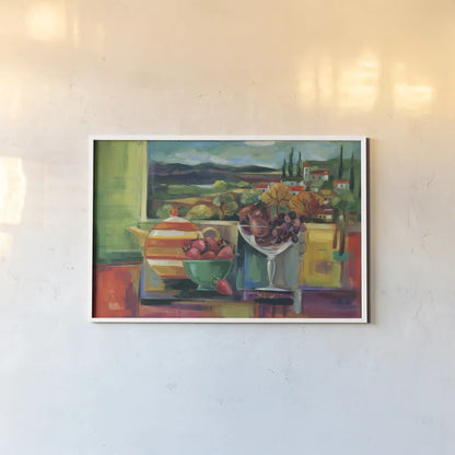 View Through the Window Crop by Silvia Vassileva. shown as a paper print in a white frame. Available as a archival giclee rolled canvas, fine art paper, or poster print. SKU 36702i.