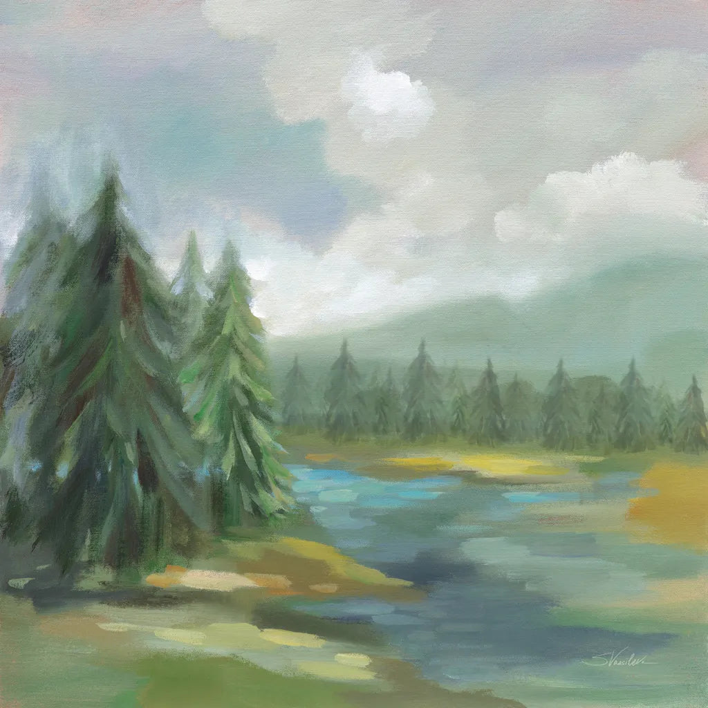 View from the Lodge by Silvia Vassileva. SKU 77111a. Archival Giclee Fine art print for wall decor.