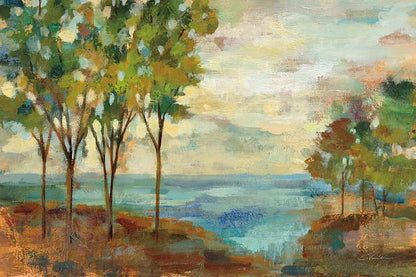 View of the Lake by Silvia Vassileva. SKU 22518i. Archival Giclee Fine art print for wall decor.