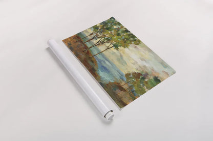 View of the Lake by Silvia Vassileva. shown as a rolled paper print. Available as archival giclee rolled canvas, fine art paper, or poster print. SKU 22518i.