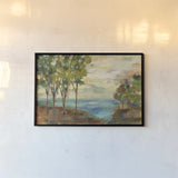 View of the Lake by Silvia Vassileva. shown as a paper print in a black flame. Available as a archival giclee rolled canvas, fine art paper, or poster print. SKU 22518i.