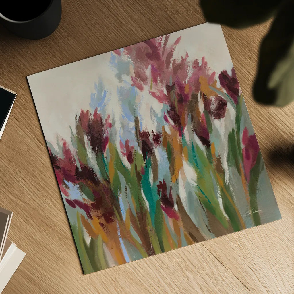 Vintage Garden by Silvia Vassileva. Shown as a detailed flat fine art print, highlighting archival giclee quality. Available as an archival giclee rolled canvas, fine art paper, or poster print. SKU 88446a.