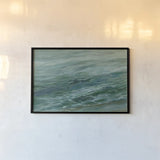 Viridian Sea by Silvia Vassileva. shown as a paper print in a black flame. Available as a archival giclee rolled canvas, fine art paper, or poster print. SKU 73891i.