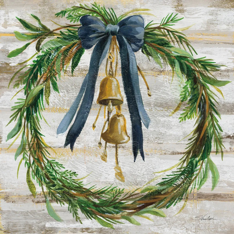 Viridian Wreath by Silvia Vassileva. SKU 94674a. Archival Giclee Fine art print for wall decor.