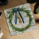 Viridian Wreath by Silvia Vassileva. Shown as a detailed flat fine art print, highlighting archival giclee quality. Available as an archival giclee rolled canvas, fine art paper, or poster print. SKU 94674a.