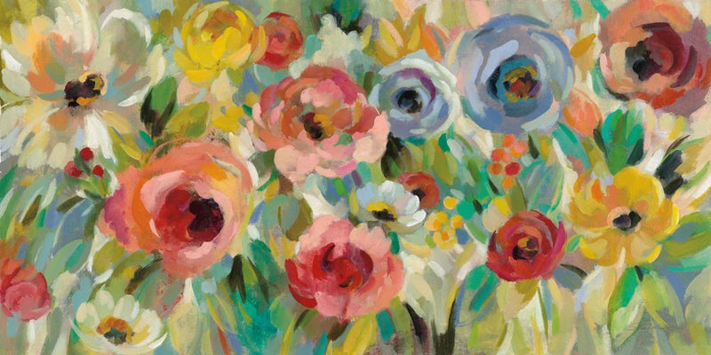 Vivid Coral Floral I by Silvia Vassileva