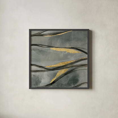 Water Surface by Silvia Vassileva. Shown in a sleek black glass frame for a contemporary gallery look. Available as an archival giclee rolled canvas, fine art paper, or poster print. SKU 85629a.