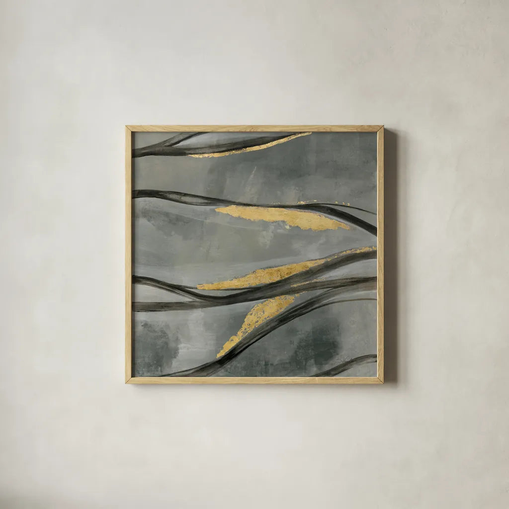 Water Surface by Silvia Vassileva. Shown in a natural wood glass frame for a timeless modern aesthetic. Available as an archival giclee rolled canvas, fine art paper, or poster print. SKU 85629a.