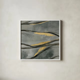 Water Surface by Silvia Vassileva. Shown in a crisp white glass frame for a clean and minimalist style. Available as an archival giclee rolled canvas, fine art paper, or poster print. SKU 85629a.