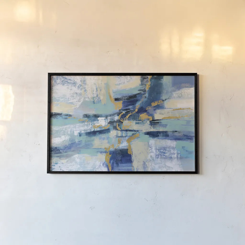 Wave Breaker by Silvia Vassileva. shown as a paper print in a black flame. Available as a archival giclee rolled canvas, fine art paper, or poster print. SKU 67011i.