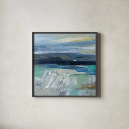 Wave Crop I by Silvia Vassileva. Shown in a sleek black glass frame for a contemporary gallery look. Available as an archival giclee rolled canvas, fine art paper, or poster print. SKU 16973a.