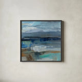 Wave Crop II by Silvia Vassileva. Shown in a sleek black glass frame for a contemporary gallery look. Available as an archival giclee rolled canvas, fine art paper, or poster print. SKU 16476a.