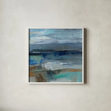 Wave Crop II by Silvia Vassileva. Shown in a crisp white glass frame for a clean and minimalist style. Available as an archival giclee rolled canvas, fine art paper, or poster print. SKU 16476a.