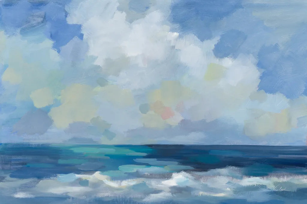 Waves and Clouds by Silvia Vassileva. SKU 90252i. Archival Giclee Fine art print for wall decor.