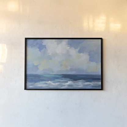 Waves and Clouds by Silvia Vassileva. shown as a paper print in a black flame. Available as a archival giclee rolled canvas, fine art paper, or poster print. SKU 90252i.