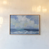 Waves and Clouds by Silvia Vassileva. shown as a paper print in a natural frame. Available as a archival giclee rolled canvas, fine art paper, or poster print. SKU 90252i.