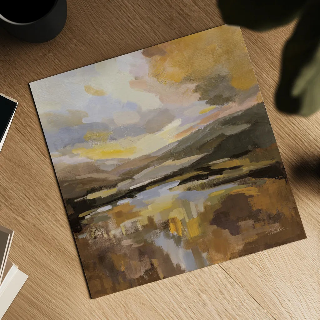 Western Sky by Silvia Vassileva. Shown as a detailed flat fine art print, highlighting archival giclee quality. Available as an archival giclee rolled canvas, fine art paper, or poster print. SKU 83537a.