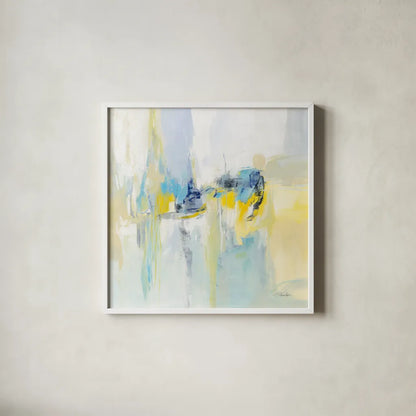 Wheat Field by Silvia Vassileva. Shown in a crisp white glass frame for a clean and minimalist style. Available as an archival giclee rolled canvas, fine art paper, or poster print. SKU 78731a.