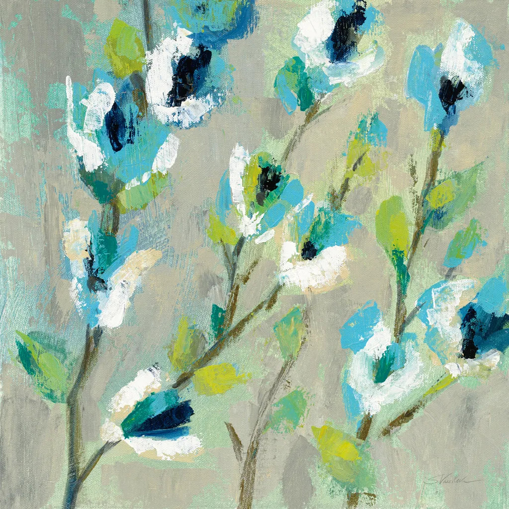 Whimsical Branch I by Silvia Vassileva. SKU 53708a. Archival Giclee Fine art print for wall decor.